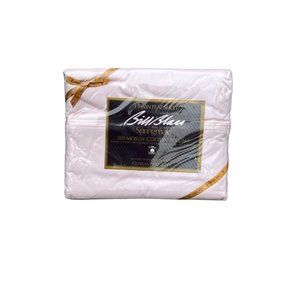 NOS Springmaid Bill Blass Twin Percale Flat Sheet Solid Pink Cotton/Poly Blend